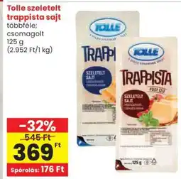 Spar Tolle szeletelt Trappista sajt ajánlat