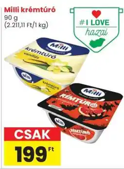 Spar MILLI﻿﻿ Krémtúró ajánlat