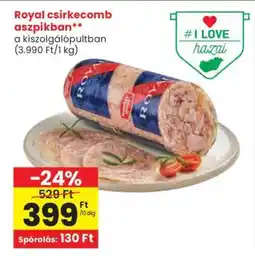 Spar Royal csirkecomb aszpikban ajánlat