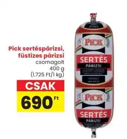 Spar Pick sertéspárizsi, füstízes párizsi ajánlat