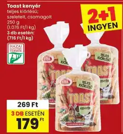 Spar Toast kenyér ajánlat
