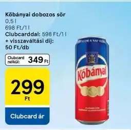 Tesco Kőbányai Dobozos Sör ajánlat
