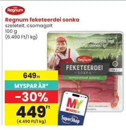 Spar Regnum feketeerdei sonka ajánlat