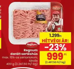 Spar Regnum darált sertéshús ajánlat