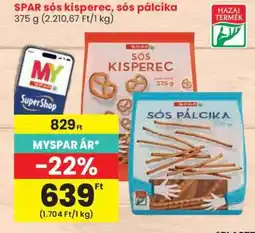 Spar SPAR sós kisperec, sós pálcika ajánlat