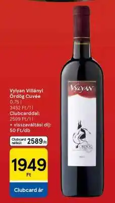 Tesco Vylyan Villányi Ördög Cuvée ajánlat