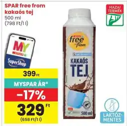 Spar SPAR free from kakaós tej ajánlat