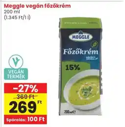 Spar Meggle vegán főzőkrém ajánlat