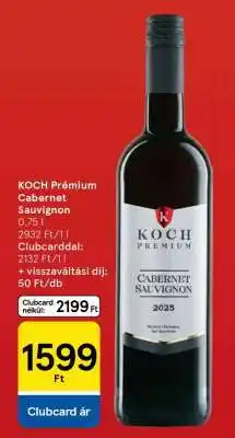 Tesco Koch Premium Cabernet Sauvignon ajánlat