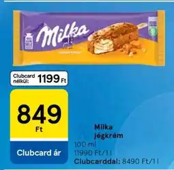 Tesco MILKA Jégkrém ajánlat