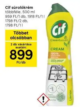 Tesco CIF Súrolókrém ajánlat