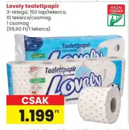 Spar Lovely toalettpapír ajánlat