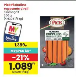 Spar Pick Pickolino roppanós virsli ajánlat