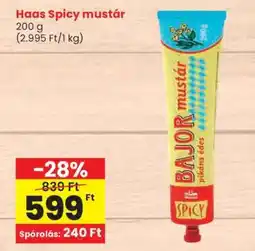 Spar Haas Spicy mustár ajánlat