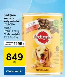 Tesco Pedigree konzerv kutyaeledel ajánlat