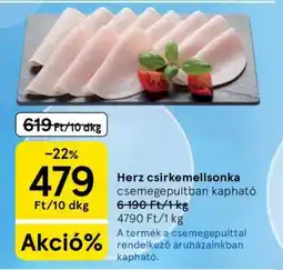 Tesco Herz csirkemellsonka ajánlat