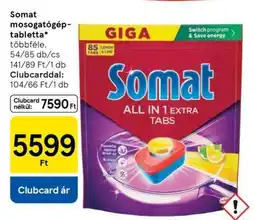 Tesco Somat Mosogatógép Tabletta ajánlat