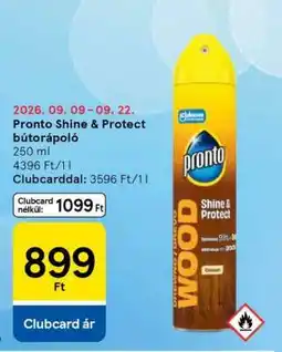 Tesco Pronto Shine & Protect bútorápoló ajánlat