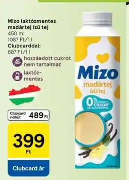 Tesco Mizo laktózmentes madártej ízű tej ajánlat