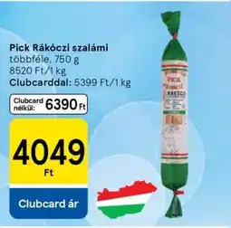 Tesco PICK Rákóczi szalámi ajánlat