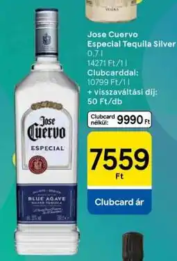 Tesco Jose Cuervo Especial Tequila Silver ajánlat