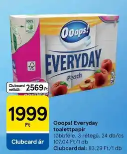 Tesco Ooops! Everyday Toalettpapír ajánlat