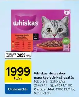Tesco Whiskas Alutasakos Macskaeledel Válogatás ajánlat
