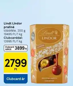 Tesco Lindt Lindor praliné ajánlat