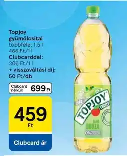 Tesco Topjoy gyümölcsital ajánlat