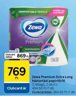 Tesco Zewa Premium Extra Long háztartási papírtörlő ajánlat