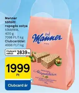 Tesco Manner töltött, ropogós ostya ajánlat