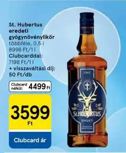 Tesco St. Hubertus eredeti gyógynövénylikőr ajánlat
