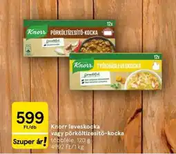 Tesco Knorr leveskocka vagy pörköltízesítő-kocka ajánlat