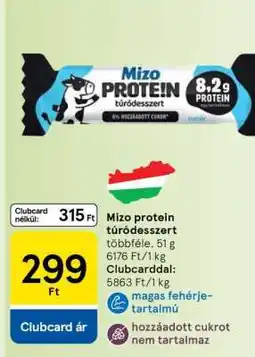 Tesco Mizo Protein Túródesszert ajánlat