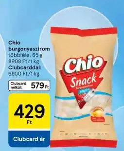 Tesco Chio Burgonyaszirom ajánlat