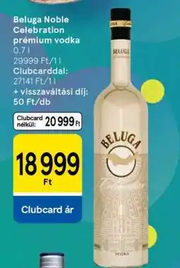 Tesco Beluga Noble Celebration prémium vodka ajánlat