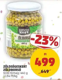 PENNY ZÖLDÉGESKERT ZÖLDBORSÓ ajánlat