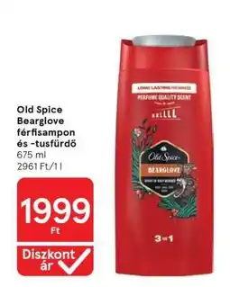 Tesco Old Spice Bearglove férfisampon és tusfürdő ajánlat