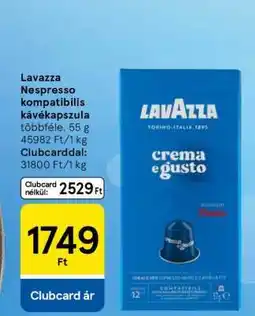 Tesco Lavazza Nespresso Kompatibilis Kávékapszula ajánlat
