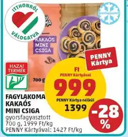 PENNY FAGYLAKOMA KAKAÓS MINI CSIGA ajánlat