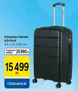 Tesco Közepes fekete bőrönd ajánlat