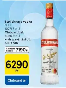 Tesco Stolichnaya vodka ajánlat