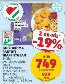 PENNY Fagylakoma Rántott Trappista Sajt ajánlat