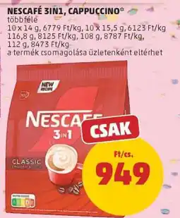 PENNY NESCAFÉ 3IN1, CAPPUCCINO ajánlat