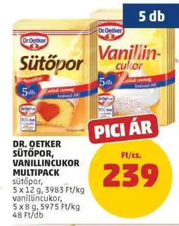 PENNY Dr. Oetker Sütőpor, Vanillincukor Multipack ajánlat