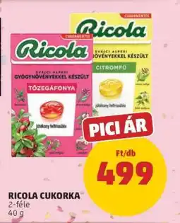 PENNY Ricola cukorka ajánlat