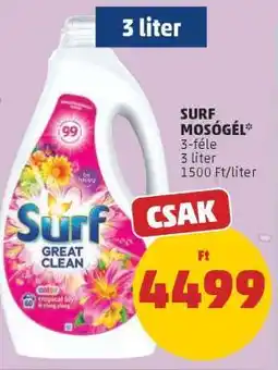 PENNY SURF Mosógél ajánlat