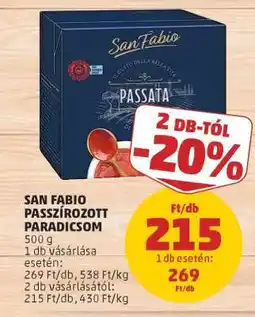 PENNY San Fabio Passzírozott Paradicsom ajánlat