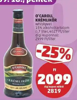 PENNY O'Caroll Krémlikőr ajánlat