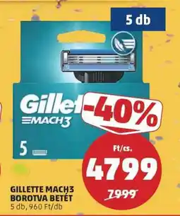 PENNY GILLETTE MACH3 BOROTVA BETÉT ajánlat